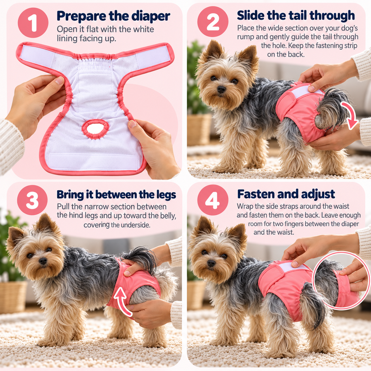 Leak-Proof Washable Diaper for Dogs